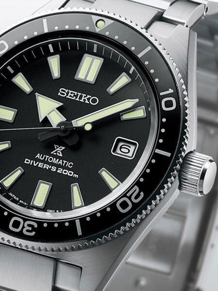 Seiko Prospex Automatic Dive Watch with Black Dial and Stainless Steel Bracelet #SPB051J1