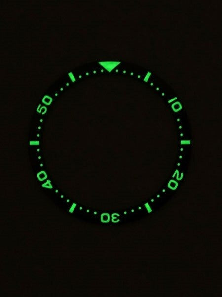Black Ceramic Luminous Bezel Insert for Seiko SKX007, SKX009, SKX011 #C03