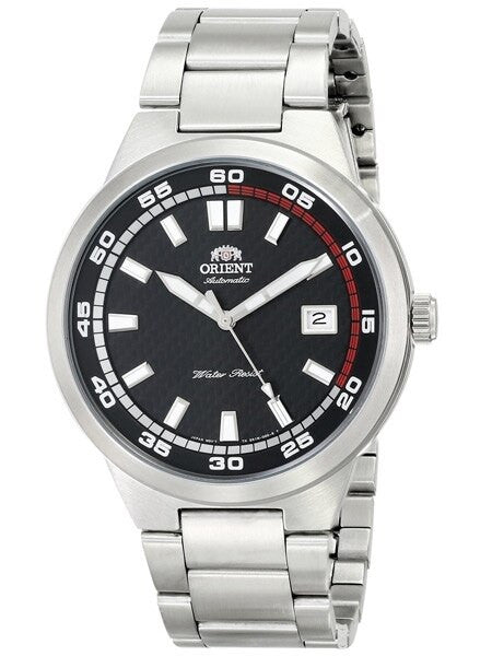 Orient Brazen Automatic Watch with Patterned Black Dial #ER1W001B