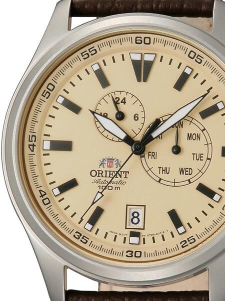 Orient 21-Jewel Automatic Field Watch with 24-Hour Sub-Dial #ET0N003Y