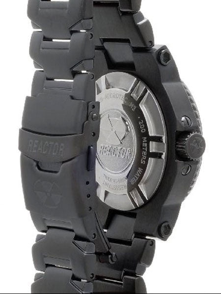 Reactor Trident 200 Meter Dive Watch with Never Dark Illumination, Black SS Case #59507