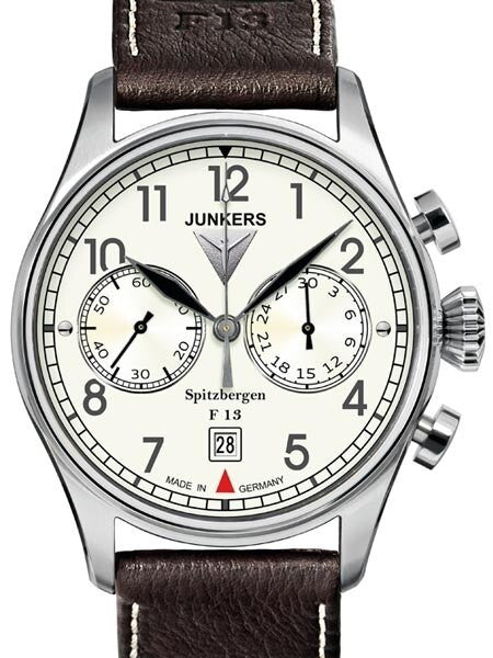 Junkers Spitzbergen F13 Mechanical Chronograph with Luminous Dial #6110-5
