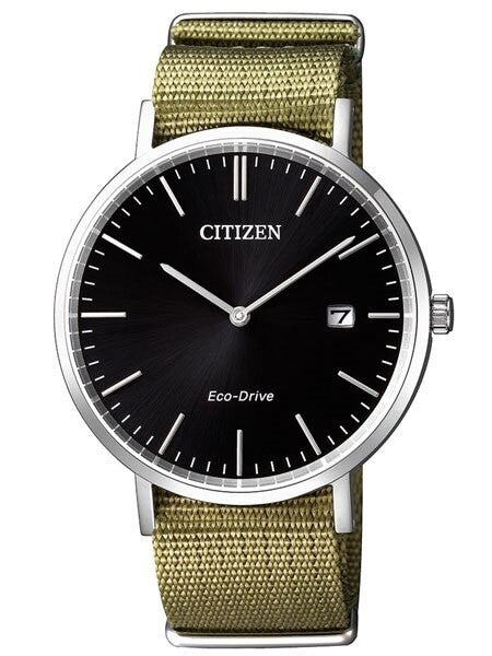 Citizen Eco-Drive Watch with Nylon Strap and 9-Month Power Reserve #AU1080-38E