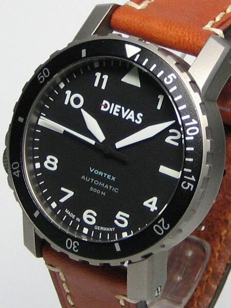 DIEVAS German Made Vortex Tactical Watch with Swiss ETA, Hirsch Liberty Strap 1