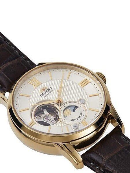 Orient Open-Heart Sun and Moon Automatic Watch with Hand Winding #RA-AS0004S10A