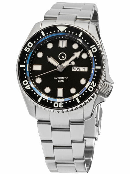 Scratch and Dent - Islander Automatic Dive Watch with AR Sapphire Crystal, Luminous Ceramic Bezel Insert #ISL-02