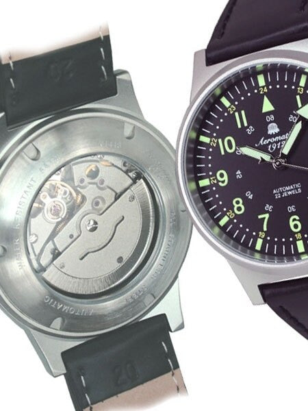 Aeromatic 1912 Automatic Aviator Watch with Black Strap #A1418