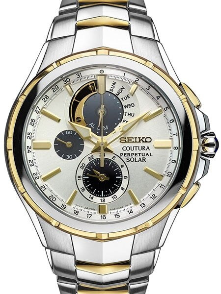 Seiko Coutura Solar Chronograph with Perpetual Calendar, Alarm #SSC560