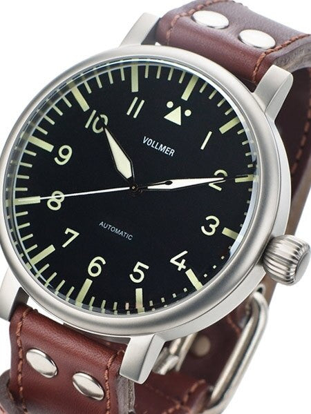 Vollmer W585A Kampfgruppen WWII-Style 55mm Limited Edition Aviator Type A Dial Watch