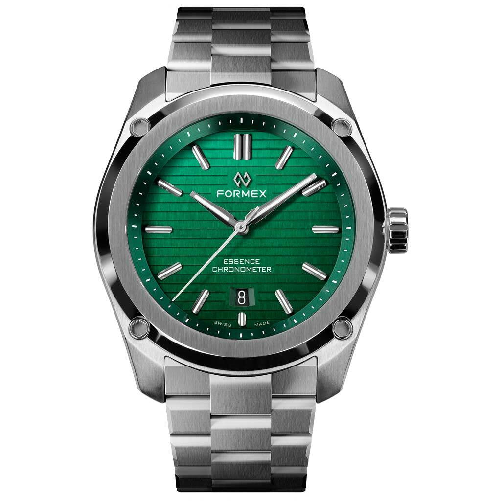 【未使用】Accurate Form フォルマルシェンテ18mmオリーブグリーン Formex Essence ThirtyNine Swiss Automatic Chronometer with Green