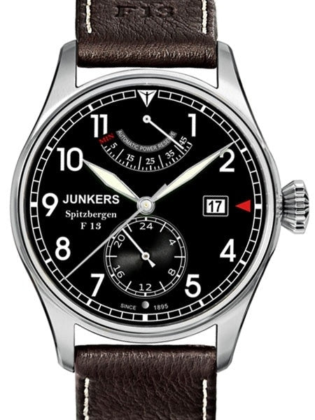 Junkers Spitzbergen F13, 26-Jewel Automatic Power Resverve Watch, Sapphire Crystal #6160-2