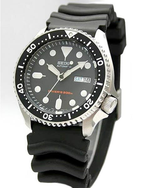 Scratch and Dent - Seiko Automatic Dive Watch with Offset Crown and Rubber Dive Strap #SKX007K1 37