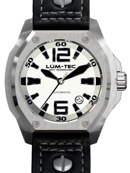Lum-Tec 44mm V5 High-Beat Automatic Watch with Luminous Dial, AR Sapphire Crystal #V5