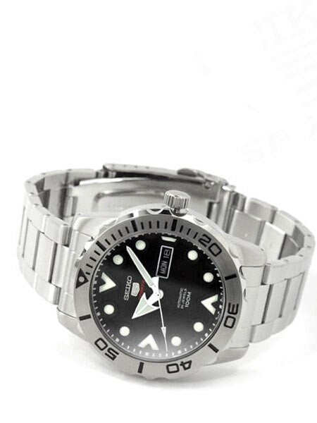 Seiko 5 Sports Black Dial Diver with new 24-Jewel Automatic Movement #SRPA03
