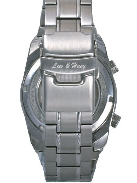 Lew and Huey 200 Meter Dual Crown Automatic Dive Watch with Strap and Bracelet #Acionna-SR