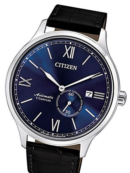 Citizen Automatic Titanium Watch with Sunburst Blue Dial #NJ0090-21L
