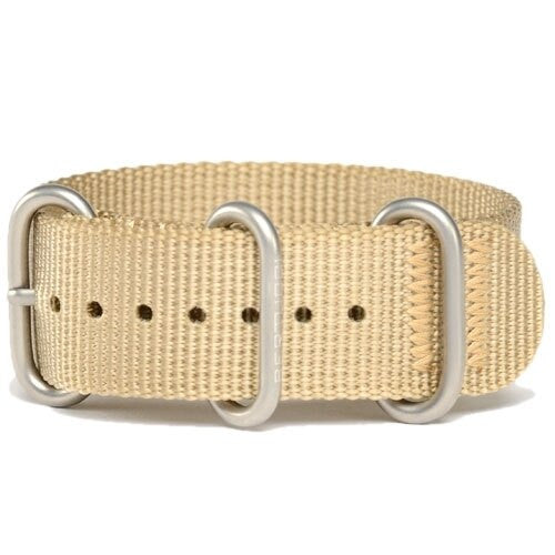 Bertucci Defender Khkai DX3 Nylon Strap with Stainless Steel Buckle and Keeprs #124
