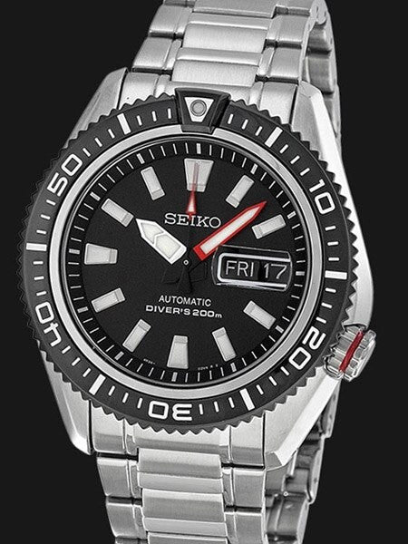 Seiko Stargate II Automatic Dive Watch with Black Dial and Stainless Steel Bracelet #SRP495K1