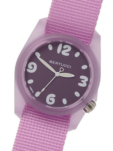 Bertucci Women's Comet Ultra Violet Resin Watch, Matching Nylon Strap and Dial - 11036