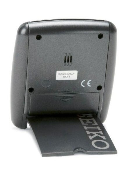 Seiko Digital Travel Alarm Clock with Snooze, Back Light and Fold-Out Stand #QHL004SLH