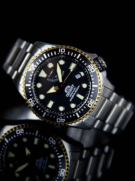 Orient Neptune Dive Watch with Power Reserve and AR Sapphire Crystal #RA-EL0003B00A