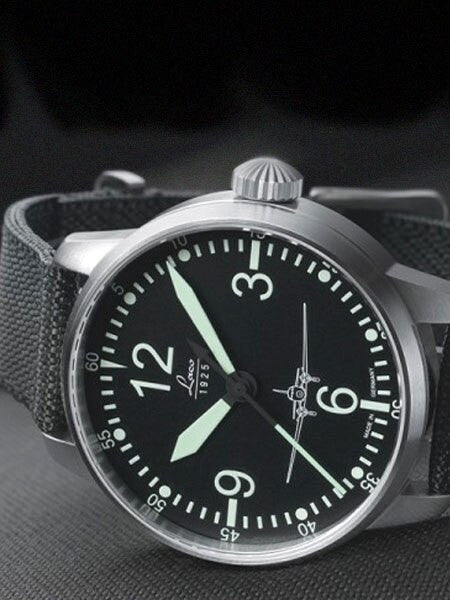 Laco DC-3 Homage 21-Jewel Automatic (Limited Edition) Pilot Watch with Sapphire Crystal #862001