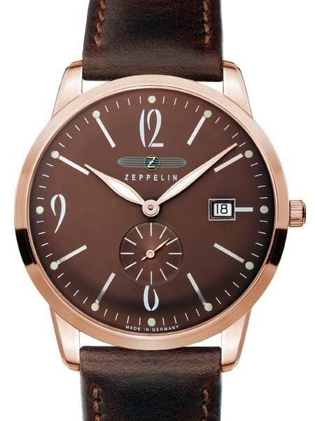Graf Zeppelin Flatline Dress Watch that is Just 7mm Thin! #7336-5