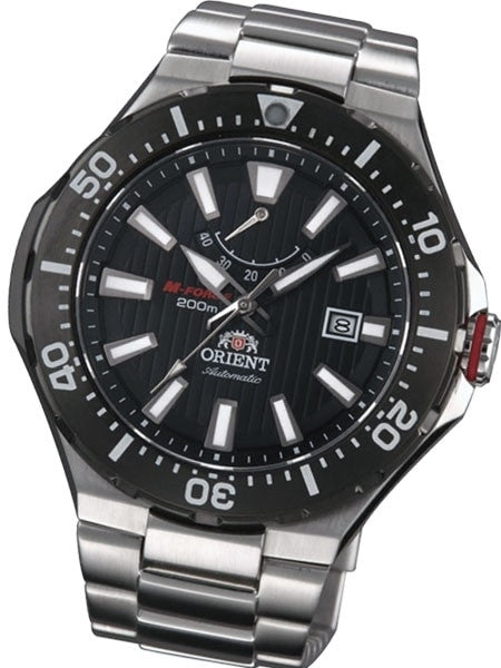 Orient M-Force Automatic Scuba Black Dive Watch with Power Reserve