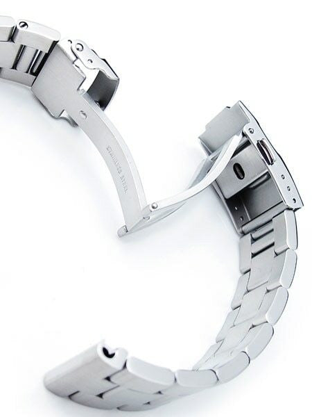 Strapcode 20mm Super-O "Boyer" watch band with Straight Ends #SS202003B023