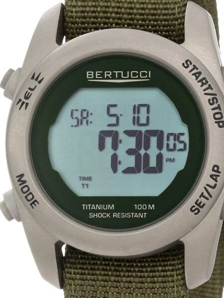 Bertucci G-1T Digital Multi-Function Titanium Chronograph Watch with Alarm #23006