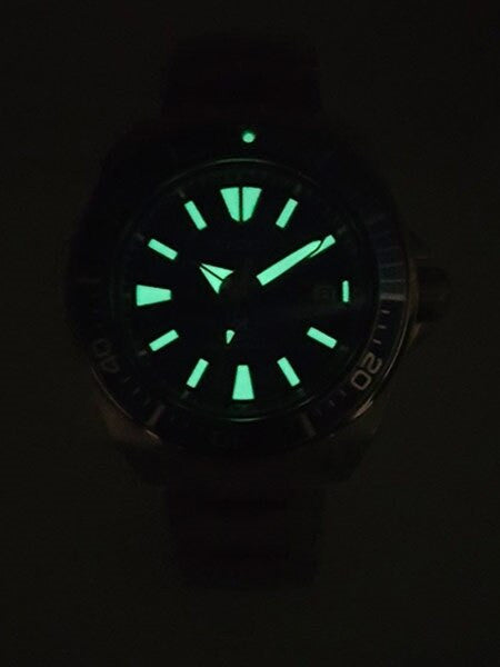 Seiko Samurai Prospex Automatic Dive Watch with Gun Metal Ion Plated Case and Rubber Dive Strap #SRPB55