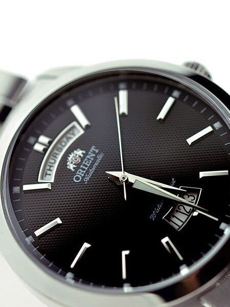 Orient Union 21-Jewel Automatic Day and Date Watch with Stainless Steel Bracelet #EV0S003B