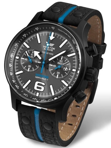 Vostok-Europe Expedition North Pole Chronograph with 60 Minute Stopwatch #5954198