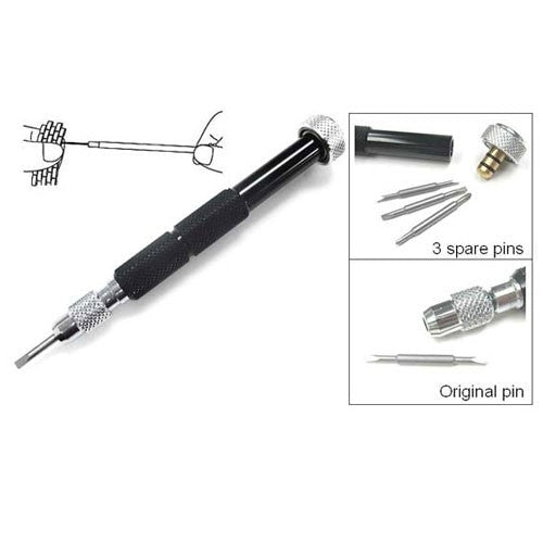 Aluminum Screwdriver for Watch Bracelets with Three Spare Blades #TUM2032