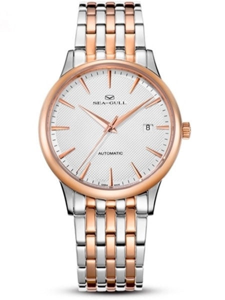Sea-Gull 39mm Automatic Dress Watch with Bracelet and Sapphire Crystal #217.364