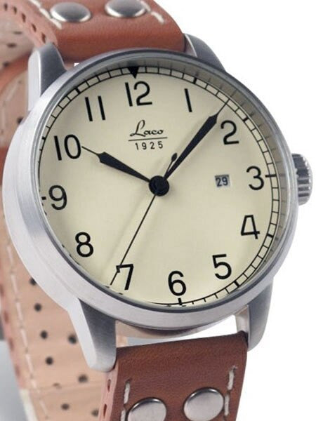 Laco Barcelona Automatic Creme Dial Watch with Sapphire Crystal #861611