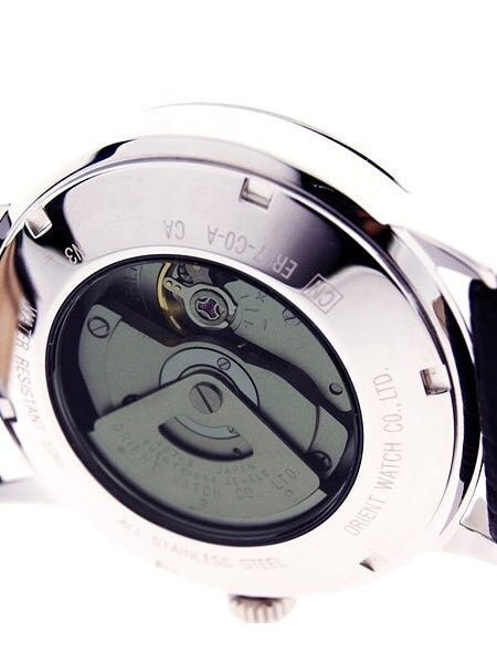 Scratch and Dent - Orient Symphony Automatic Dress Watch with Black Dial, Stainless Steel  Case #ER27006B 1