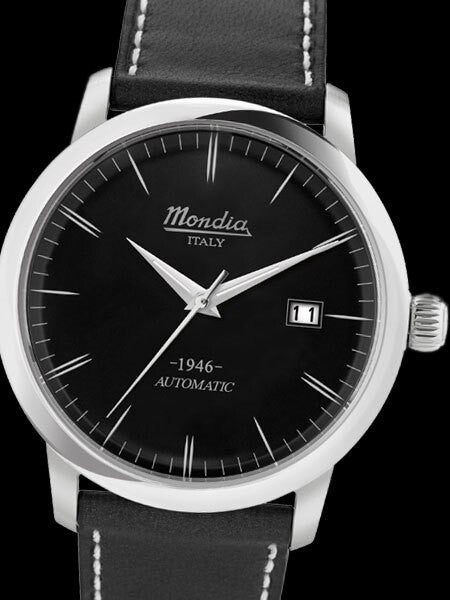 Mondia 1946 Heritage Automatic Watch with Black Dial #MI773SS-03BK-CP