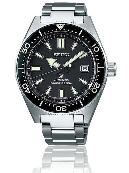 Seiko Prospex Automatic Dive Watch with Black Dial and Stainless Steel Bracelet #SPB051J1