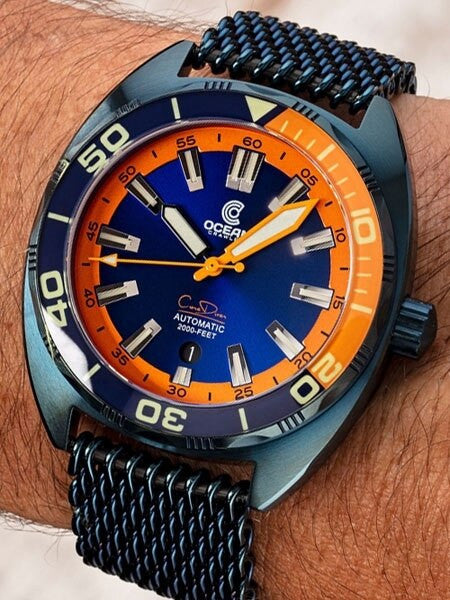 Ocean Crawler Core Diver Swiss Automatic Watch with AR Sapphire Crystal #CD-521