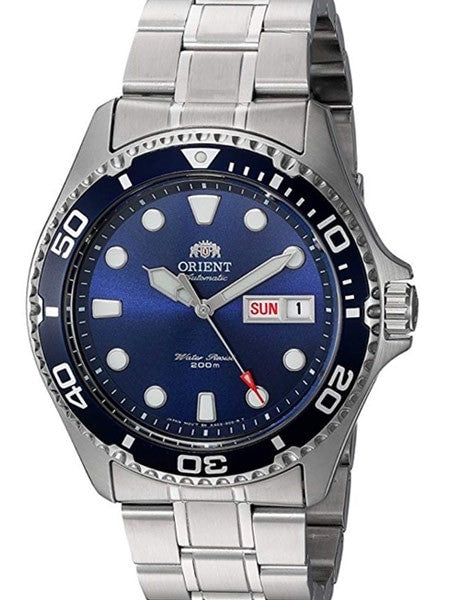 Orient Blue Dial Automatic Dive Watch with SS Bracelet #AA02005D