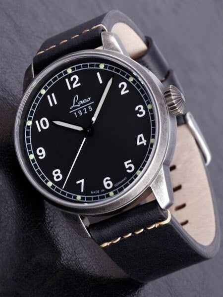 Laco New Vintage Look Laco 21 Automatic Watch with Aged Patina Case #861783