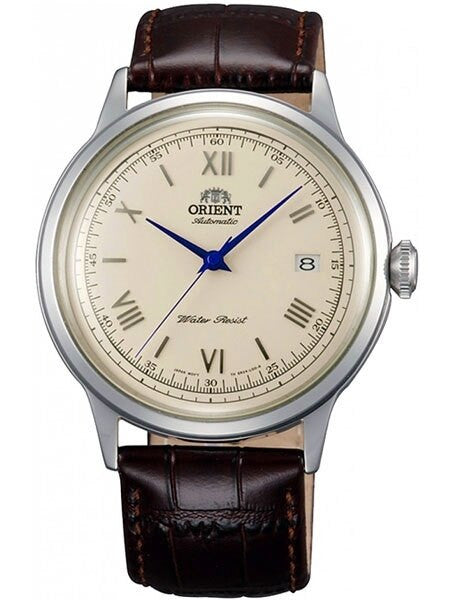 Scratch and Dent - Orient Bambino Automatic Dress Watch with Cream Dial, Vibrant Blue Hands #ER2400CN-SND3