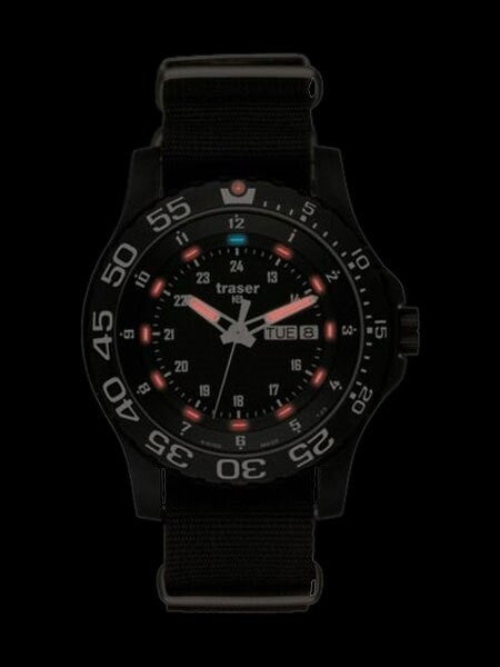 Traser Elite Red Military Watch with 45mm Case and a Sapphire Crystal #104637