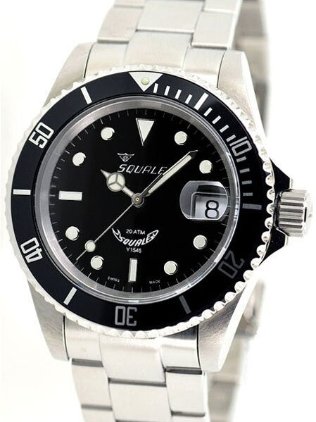 Squale 200 meter Classic Swiss Automatic Dive watch with Sapphire Crystal #1545-C