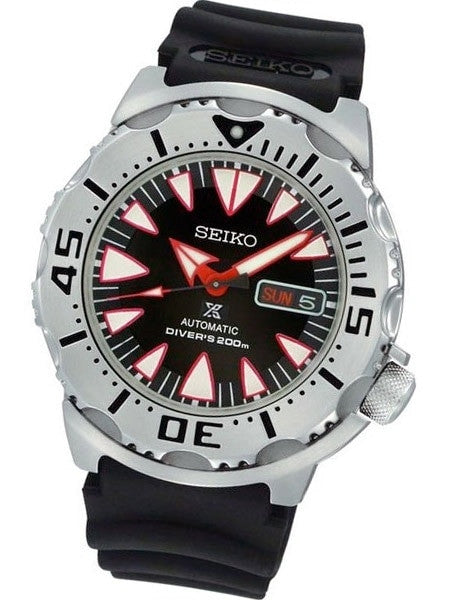 Seiko 2nd Generation Black Monster with new 24-Jewel Automatic Movement #SRP313K1