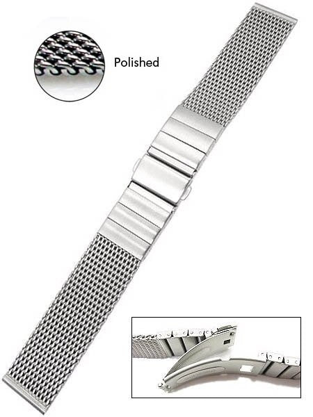 Vollmer Polished Mesh Bracelet #0600SH4 (22mm)