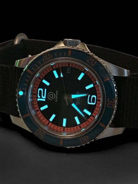 Seaborne Sea Venture 100-Meter Automatic Dive Watch with a 41mm Case and an AR Sapphire Crystal #SB-SV-001-MBD