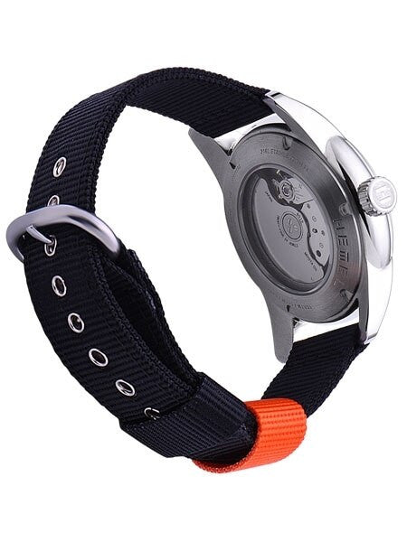 HEMEL 24 Automatic Military-Styled Watch with Matte Black Dial and Sapphire Crystal #HM1