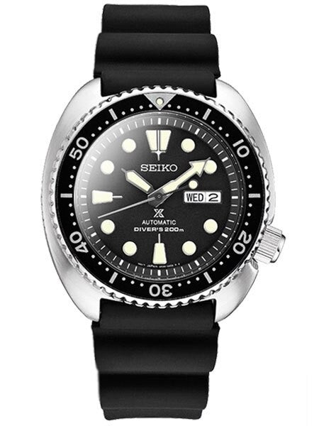 Seiko Long Island Sea Turtle Dive Watch with Double-Domed AR Sapphire Crystal #SRP777-DD